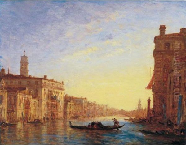 The Grand Canal, Venice Oil Painting by Felix Ziem