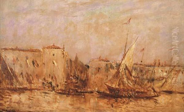 Vue De Venise Oil Painting by Felix Ziem