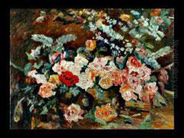 Bouquet De Fleurs Ii Oil Painting by Felix Ziem