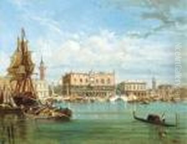 Il Bacino Di San Marco, Venezia Oil Painting by Felix Ziem