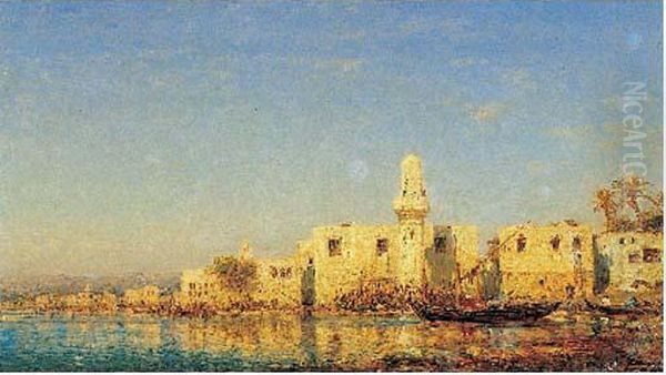 Tripoli D'afrique Oil Painting by Felix Ziem