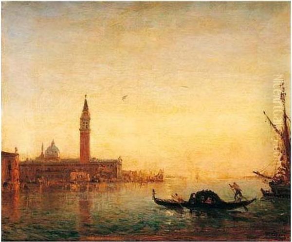 Le Campanile, Venise Oil Painting by Felix Ziem