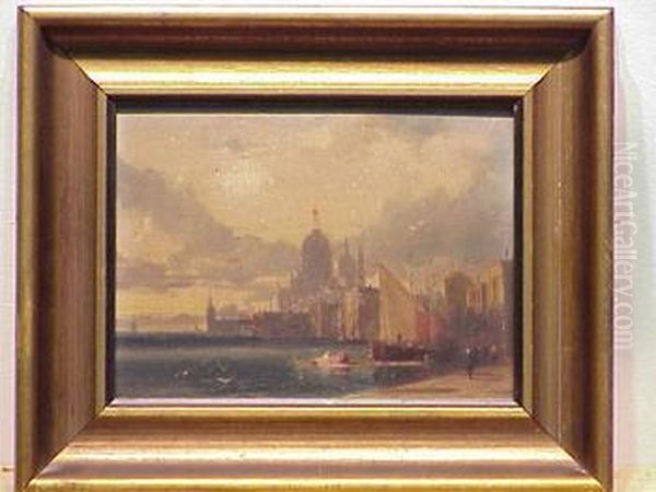 View Of Santa Della Salute, Venice Oil Painting by Felix Ziem