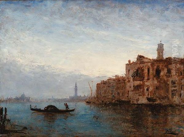 The Grand Canal, Venice Oil Painting by Felix Ziem