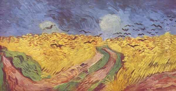 birds on the fields Oil Painting by Vincent Van Gogh