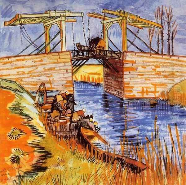 The Langlois Bridge at Arles Oil Painting by Vincent Van Gogh