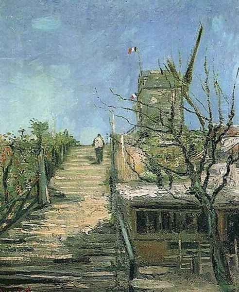 Windmill On Montmartre Oil Painting by Vincent Van Gogh