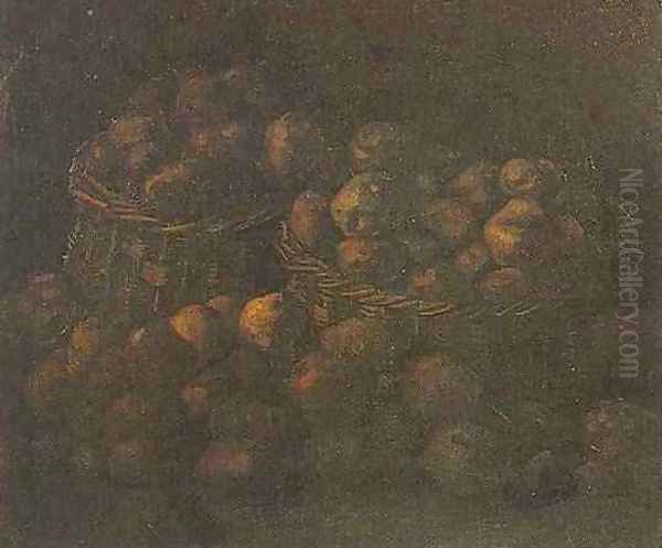 Baskets Of Potatoes Oil Painting by Vincent Van Gogh