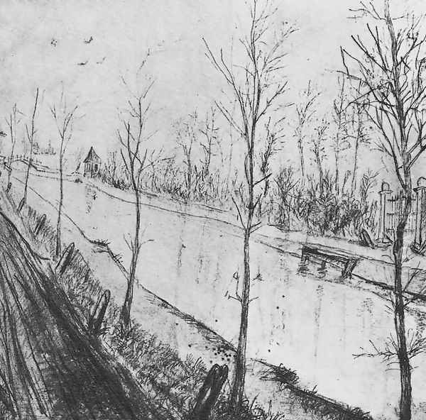 Canal Oil Painting by Vincent Van Gogh