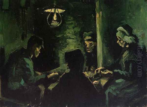 Four Peasants at a Meal Oil Painting by Vincent Van Gogh