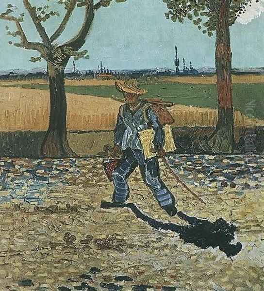 The Painter On His Way To Work Oil Painting by Vincent Van Gogh