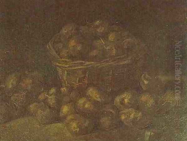 Basket Of Potatoes II Oil Painting by Vincent Van Gogh