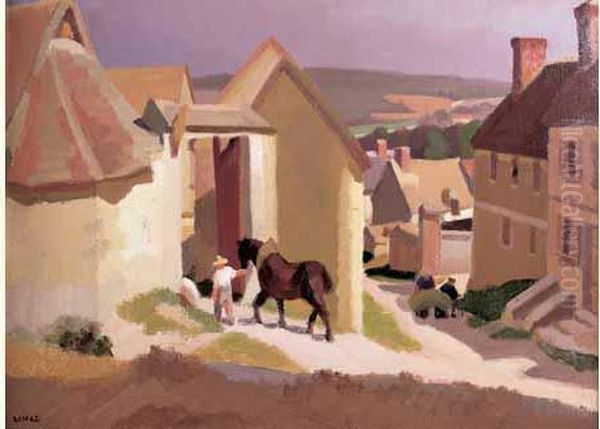 Ferme Dans Le Vexin Oil Painting by Jules Emile Zingg