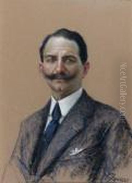 Portrait D'homme Oil Painting by Fausto Zonaro