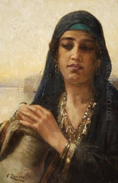 Donna Turca Oil Painting by Fausto Zonaro