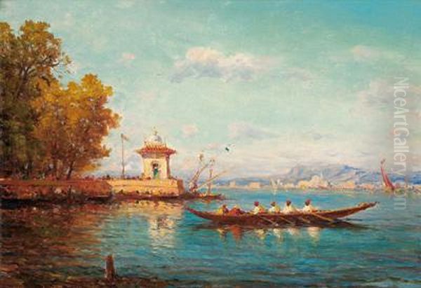 Veduta Del Bosforo Oil Painting by Fausto Zonaro