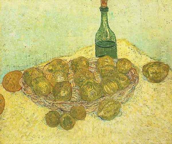 Bottle Lemons And Oranges Oil Painting by Vincent Van Gogh