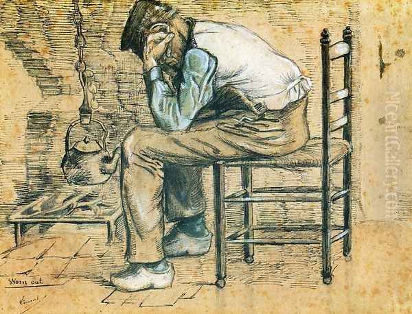 Worn Out Oil Painting by Vincent Van Gogh