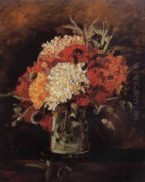 Vase with Carnations Oil Painting by Vincent Van Gogh