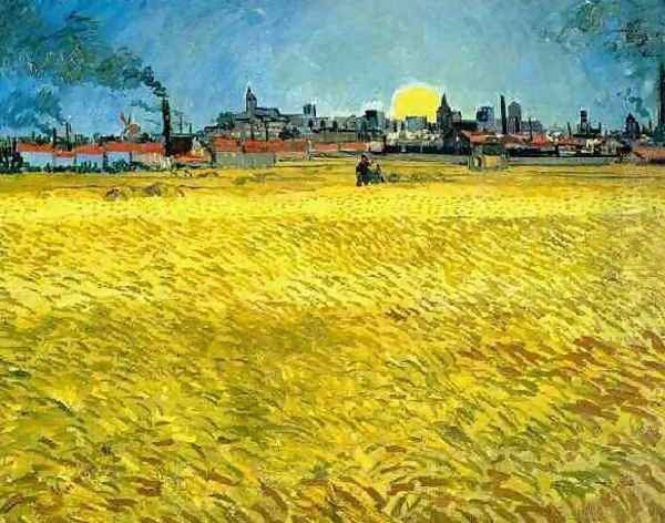 Wheat Fields Near Arles Oil Painting by Vincent Van Gogh