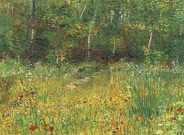 Park At Asnieres In Spring Oil Painting by Vincent Van Gogh