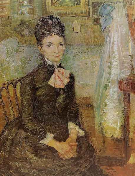 Woman Sitting By A Cradle Oil Painting by Vincent Van Gogh