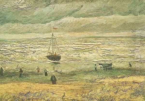 View Of The Sea At Scheveningen Oil Painting by Vincent Van Gogh