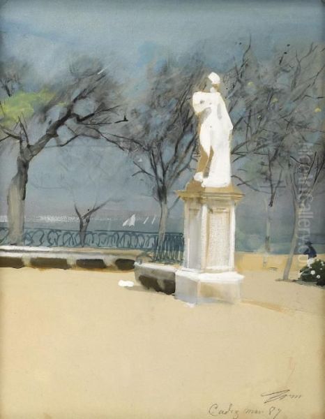 Alamedan I Cadiz Oil Painting by Anders Zorn