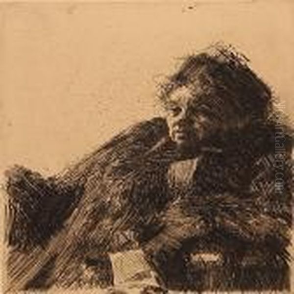 Portrait Of Mme Oil Painting by Anders Zorn