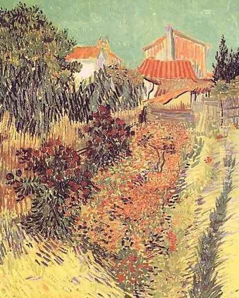 Garden Behind A House Oil Painting by Vincent Van Gogh