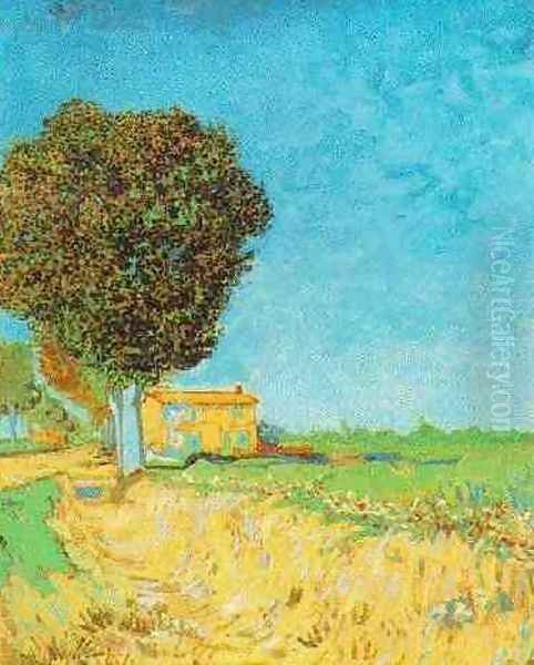 Lane Near Arles A Oil Painting by Vincent Van Gogh