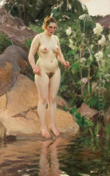 Skargardsblomster Oil Painting by Anders Zorn