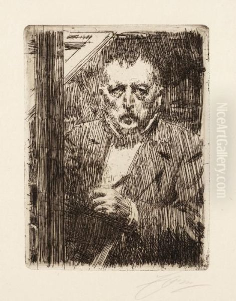 Selfportrait Oil Painting by Anders Zorn