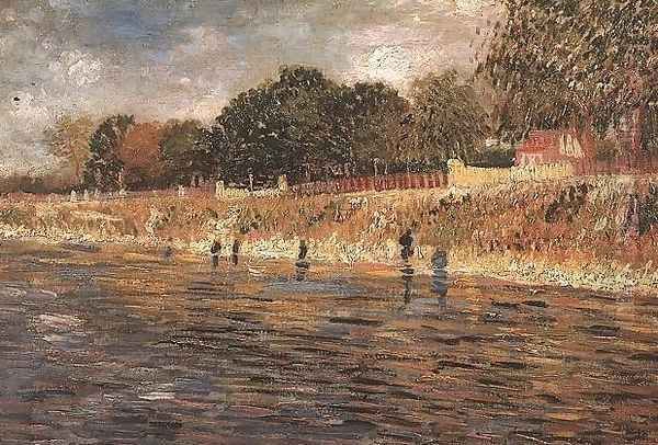 The Banks Of The Seine Oil Painting by Vincent Van Gogh