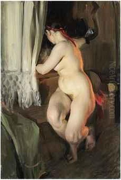 Twisted (vriden) Oil Painting by Anders Zorn