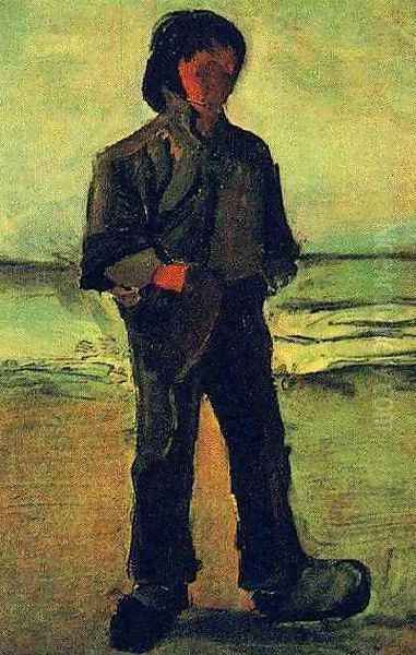 Fisherman On The Beach Oil Painting by Vincent Van Gogh