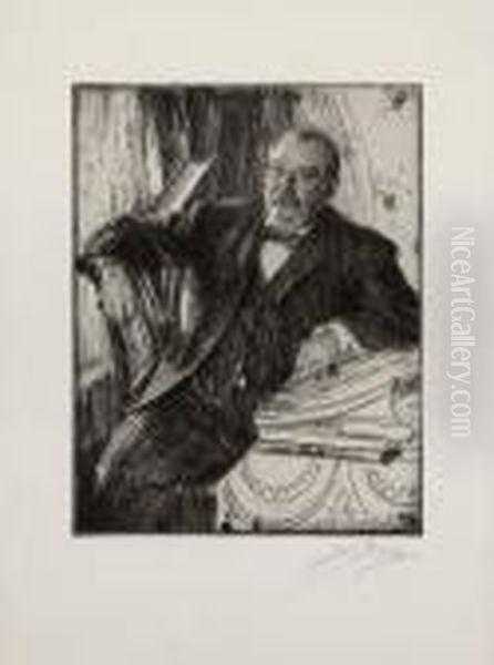 Grover Cleveland Ii Oil Painting by Anders Zorn