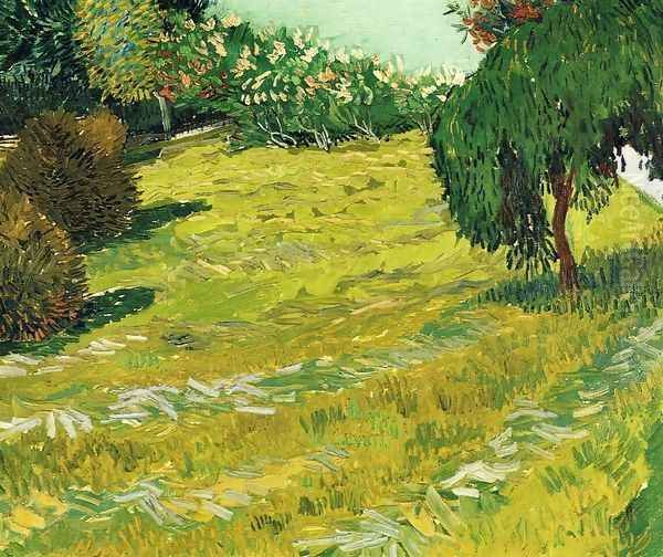 Garden with Weeping Willow Oil Painting by Vincent Van Gogh