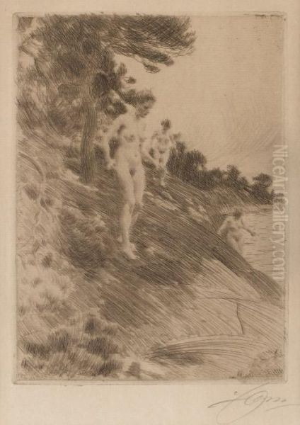 Skramda Oil Painting by Anders Zorn