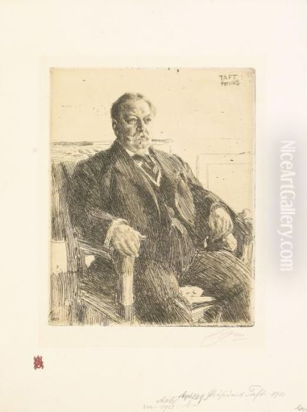 President William H. Taft Oil Painting by Anders Zorn