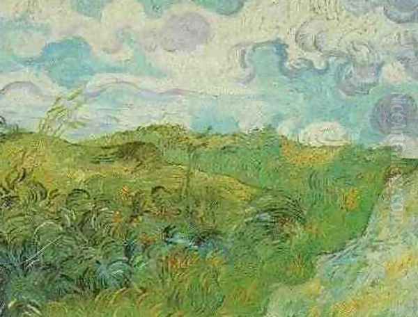 Green Wheat Fields Oil Painting by Vincent Van Gogh