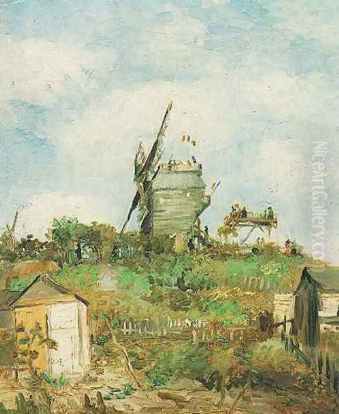 Le Moulin De La Galette VI Oil Painting by Vincent Van Gogh