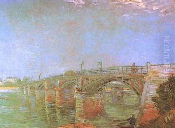 The Seine Bridge At Asnieres Oil Painting by Vincent Van Gogh