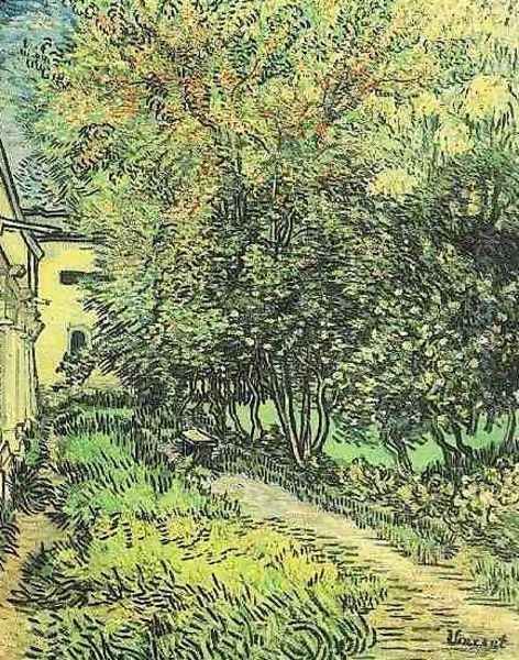 Garden Of Saint Paul Hospital The II Oil Painting by Vincent Van Gogh