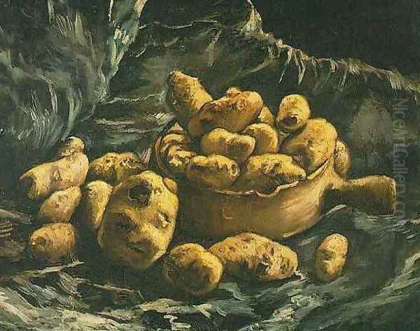 Still Life With An Earthen Bowl And Potatoes Oil Painting by Vincent Van Gogh