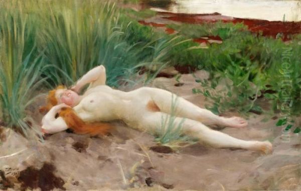 Smalandska Oil Painting by Anders Zorn