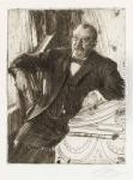 Grover Cleveland Ii Oil Painting by Anders Zorn