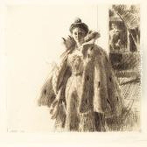 Prinsessan Ingeborgi Oil Painting by Anders Zorn