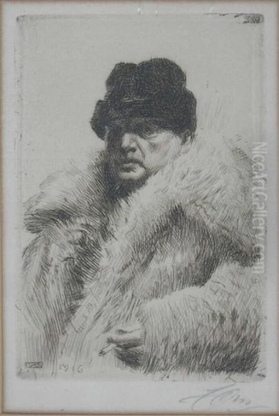 Self-portrait Oil Painting by Anders Zorn