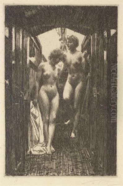 The Cabin (asplund 279) Oil Painting by Anders Zorn